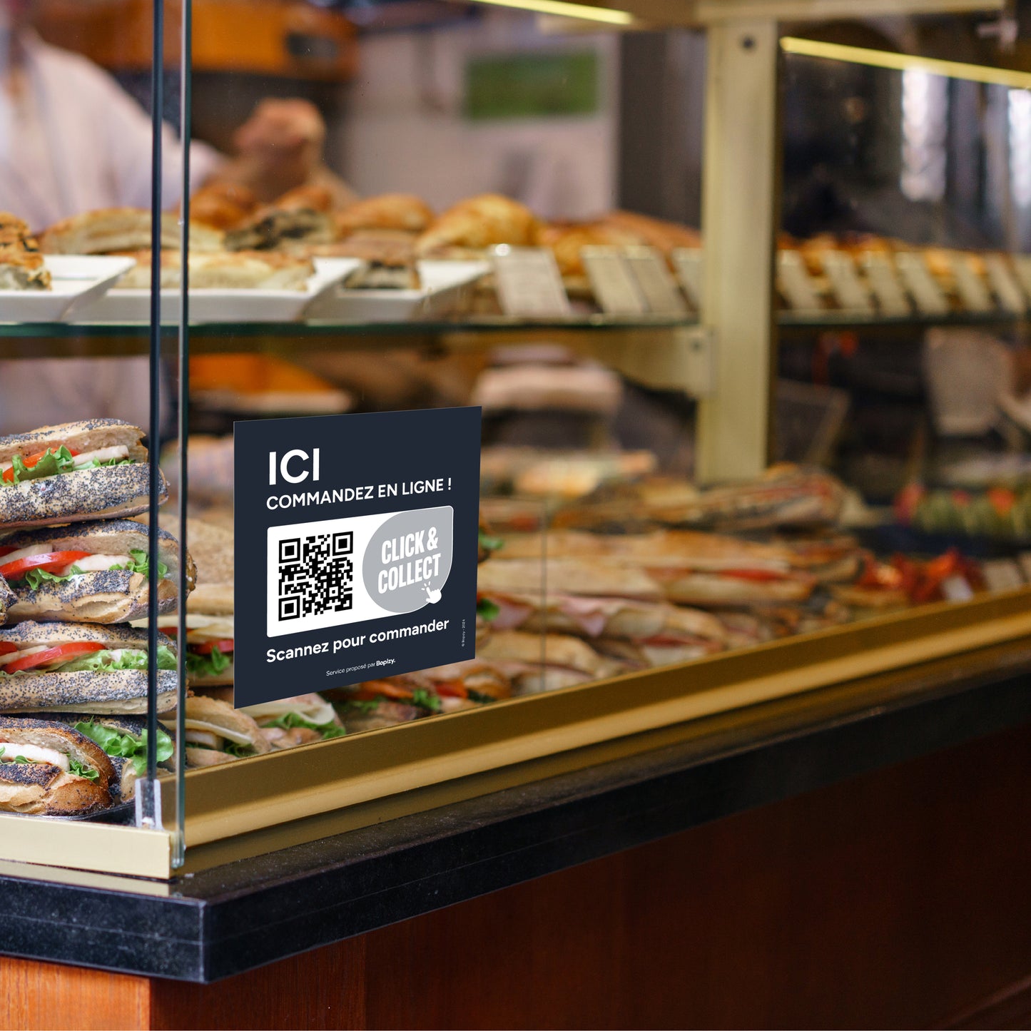 Autocollant Click & Collect personnalisable