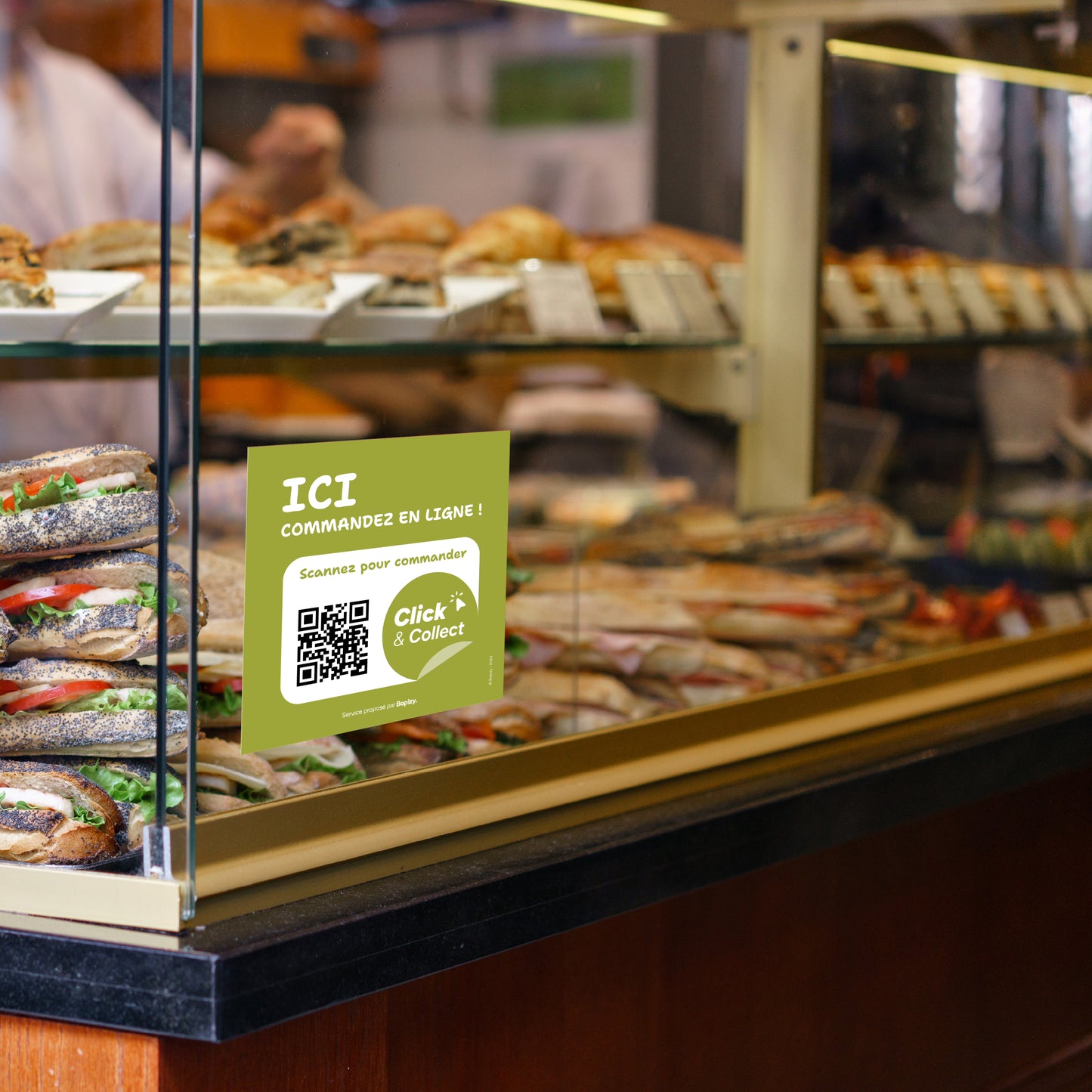 Autocollant Click & Collect personnalisable