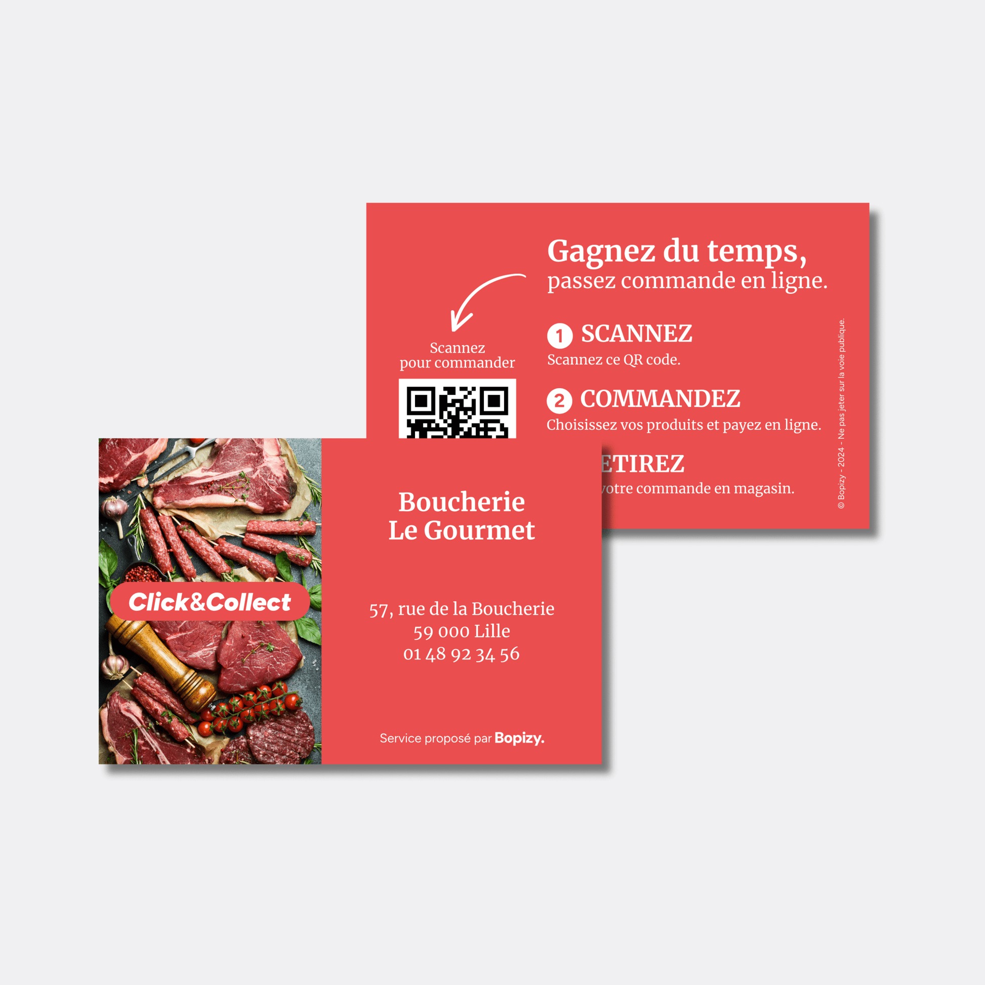 Cartes Click & Collect personnalisables - Bopizy