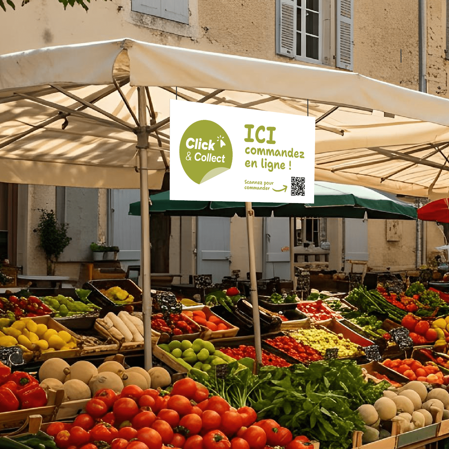 Panneau "Commandez en ligne" - Bopizy