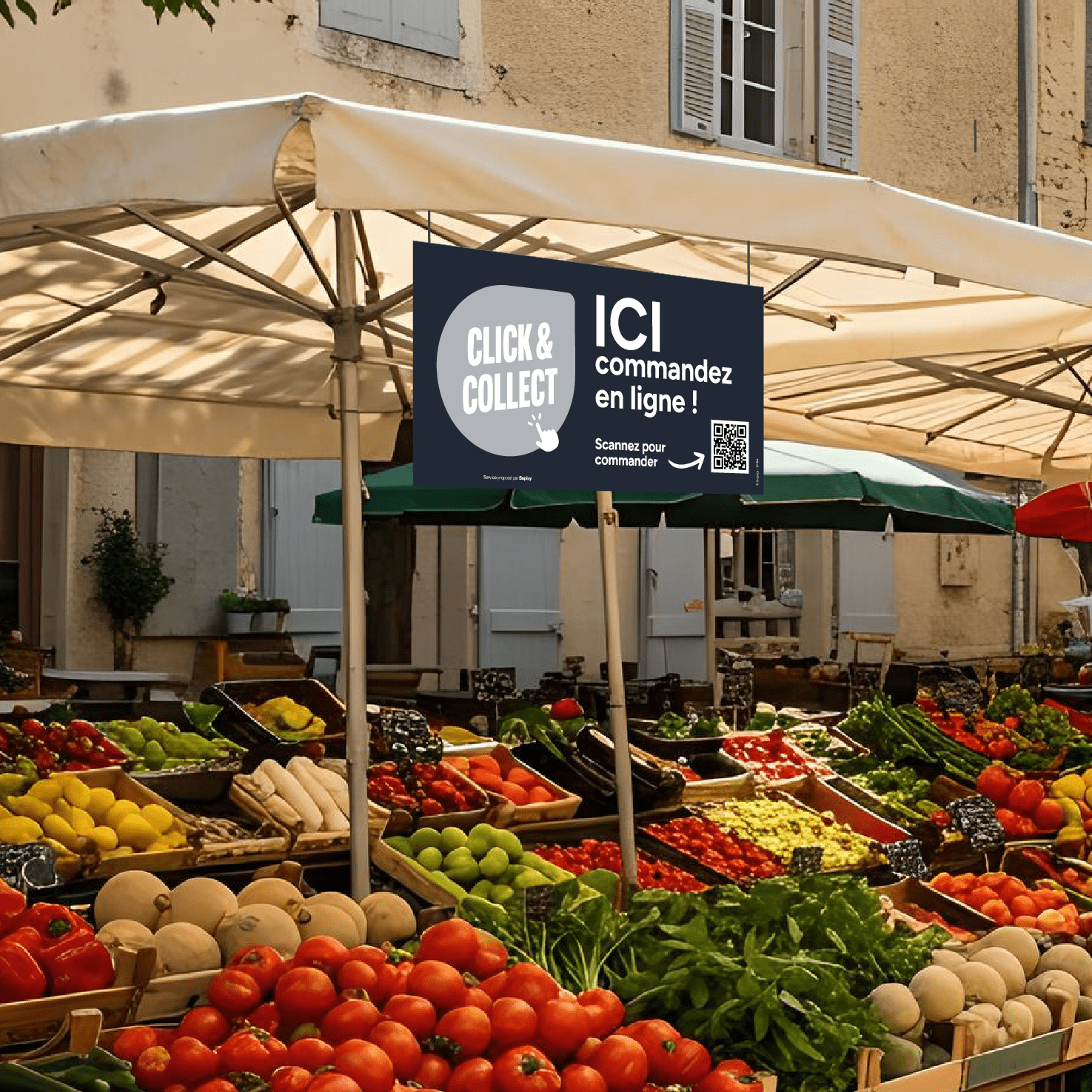 Panneau "Commandez en ligne" - Bopizy